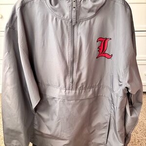 Louisville Cardnials Champion Gray Windbreaker with Logo